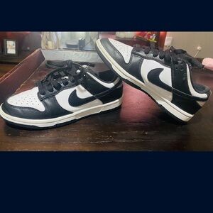 Black and White panda Nike Sneakers